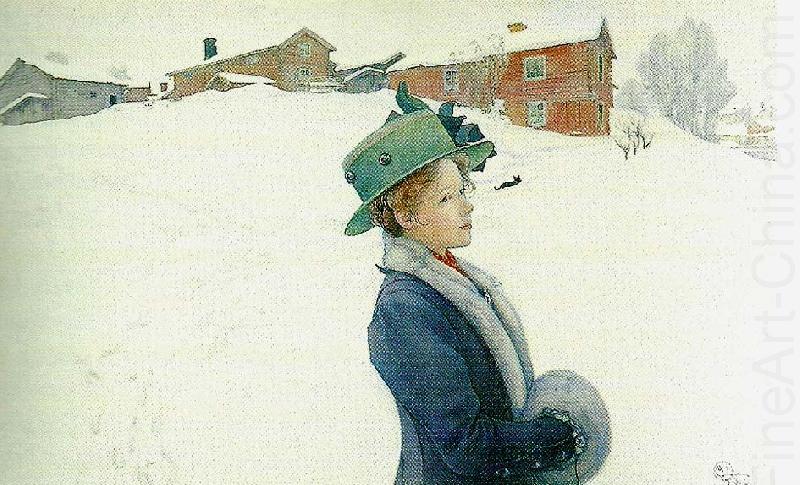 lisbeths nya hatt, Carl Larsson